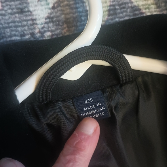 Hathaway Platinum Mens Wool Cashmere Overcoat 42S Black Dressy Classic Old Money - Picture 10 of 14